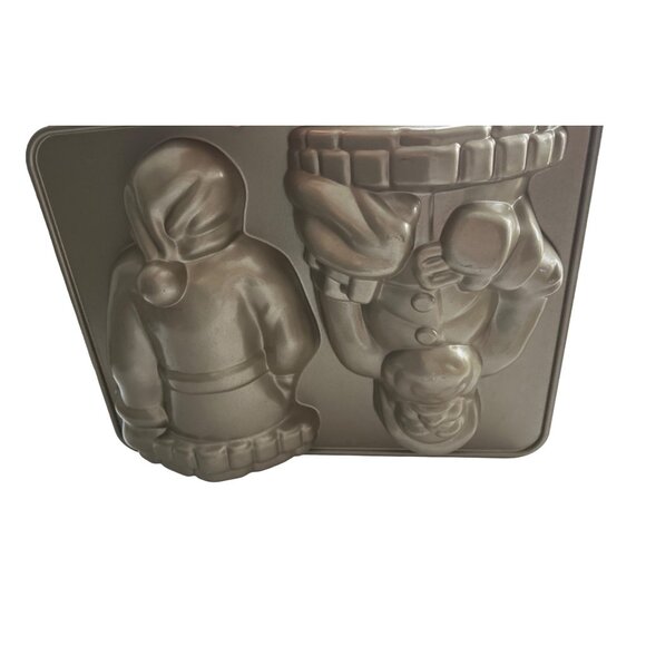 William-Sonoma SANTA CLAUSE 3-D Mold Pan Odin 10 Cup Nordic Ware Vintage - Picture 6 of 8